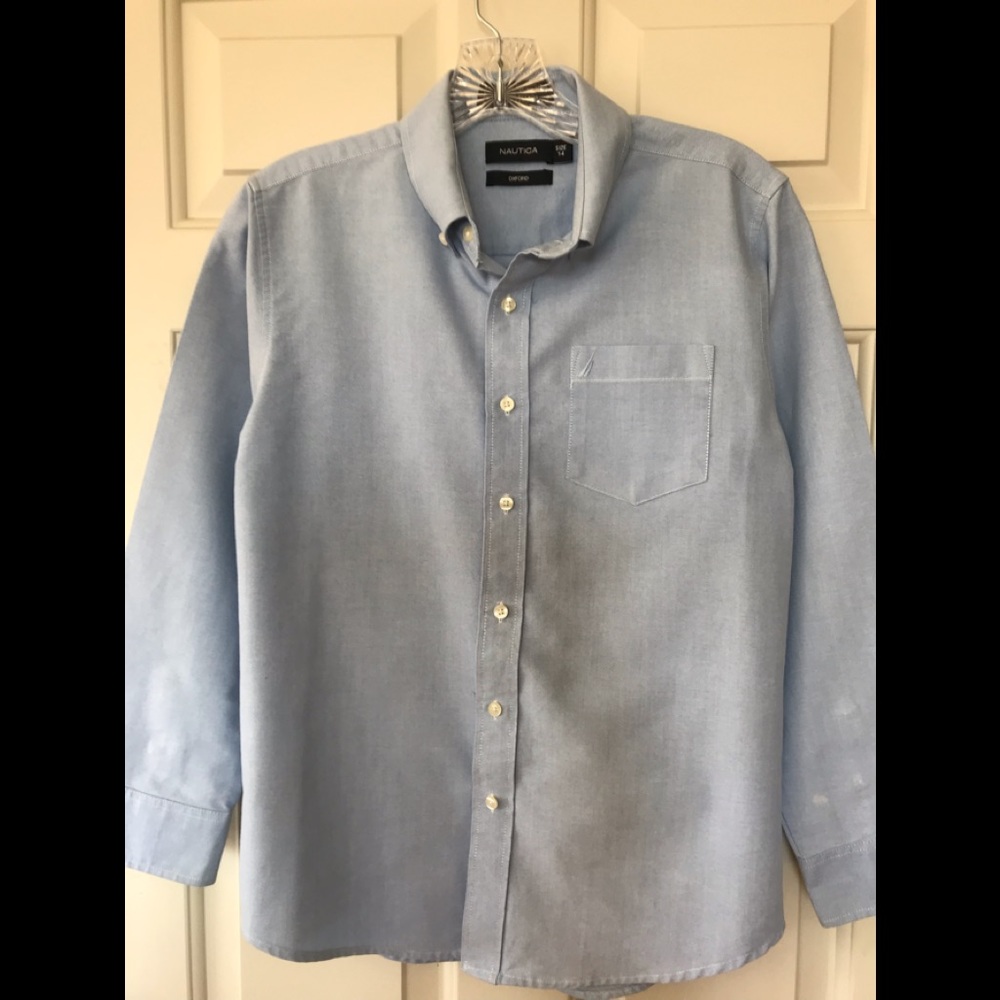 Nautica Boys Button down dress shirt Size 14